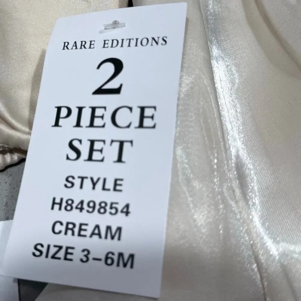 Rare Editions Baby Girl Shimmer Social Dress 3-6M Holiday Special Occasion NWT